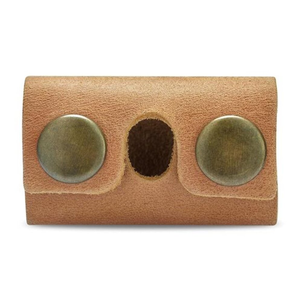 Safety Razor Head Protecting Leather Cover, Genuine Cowhide Leather - Picture 3 of 7